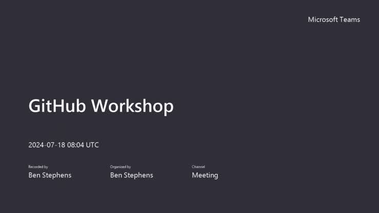 Github Workshop