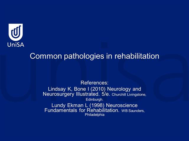 Common pathologies 1