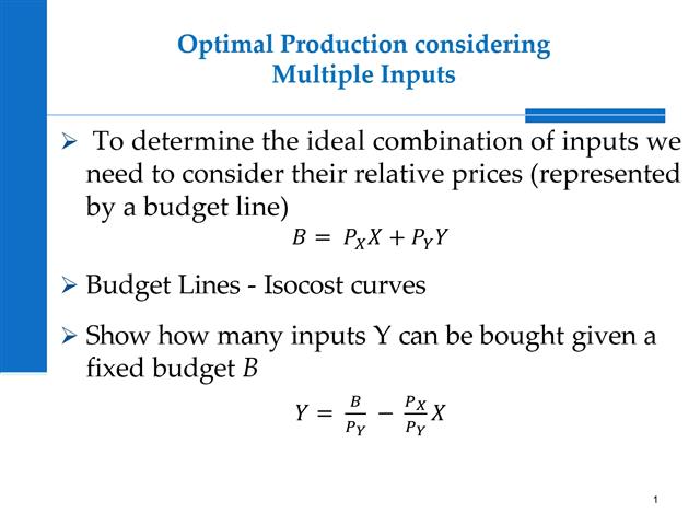 ECW2731_Lecture 4_Optimal Production