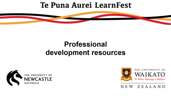 Professional development resources. Ako Aotearoa’s Manako team,
