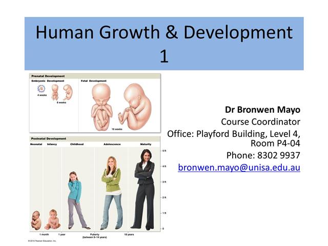 UniSA_BIOL1050_Week 11.8_HP101 Growth & Development 1 - Part 1