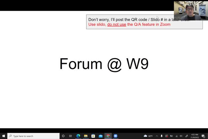 Forum @ W9